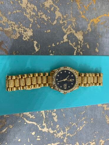 золотые комплекты с бриллиантами в баку: Новый, Наручные часы, Rolex, цвет - Золотой — 1