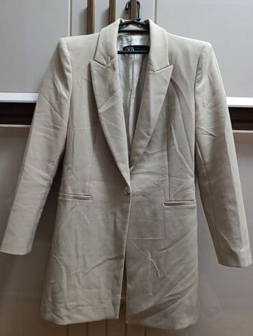 Мужская одежда: Пальто, Zara, M, цвет - Бежевый — 5