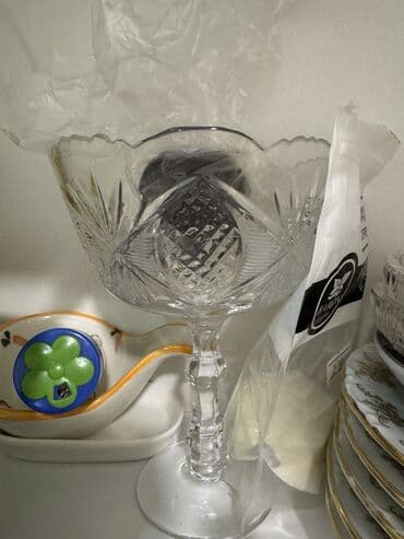 Çaydanlar və qəhvədanlar: Şüşə qablar və boşqab dəstləri. Evdən hər şey təcili satılır ucuz - — 8