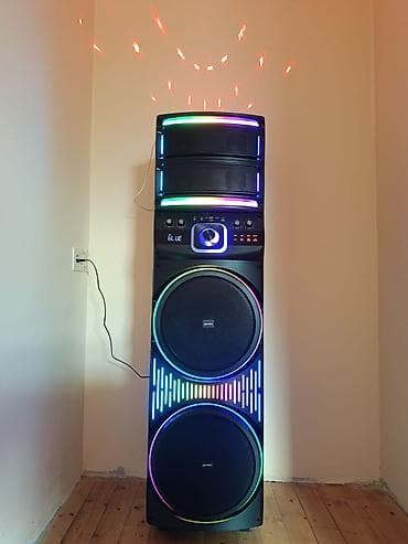 bluetooth usb: Geniş gücə malik, diskoteka effektli ev/party səs sistemi — 2