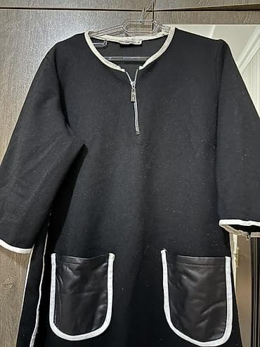 Toy paltarları və aksesuarları: Qara iş/fartuk tərzində xalat – QuQu Fashion, ölçü 50 - Rəng: qara — 1