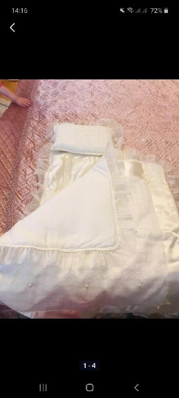 uşaqlar üçün təbii dublyonkalar: Yeni doğulmuş KÖRPƏ üçün istifadə olunmuyub təzədi -Ədyal yastiq və — 2