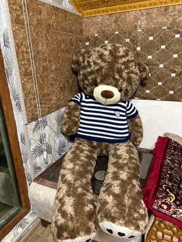 прикатен крем инструкция: Böyük ölçülü plyuş ayı oyuncağı - Rəng: tünd qəhvəyi kürk, krem burun — 1