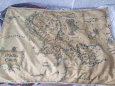Orta Yer (Middle Earth) xəritəsi temalı dekorativ parça - Üzərində at lalafo.az Orta Yer (Middle Earth) xəritəsi temalı dekorativ parça - Üzərində