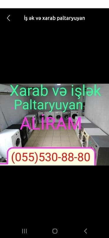Paltaryuyan maşınlar: Paltaryuyan maşın Samsung, 10 kq, İşlənmiş, Avtomat, Qurutma var, Kredit yoxdur, Ünvandan götürmə