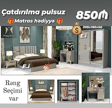 Yataq otağı dəsti rəng seçimi var lalafo.az -da Yataq otağı dəsti rəng seçimi var