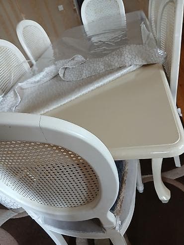 metbex stol stullari: Для гостиной, Нераскладной, Прямоугольный стол, 6 стульев — 2