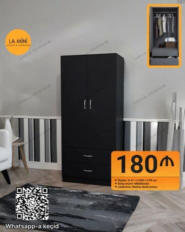 ayaqqabı üçün qarderob: Açılan, 2 qapılı Düz dolab, Qarderob, paltar dolabı — 1