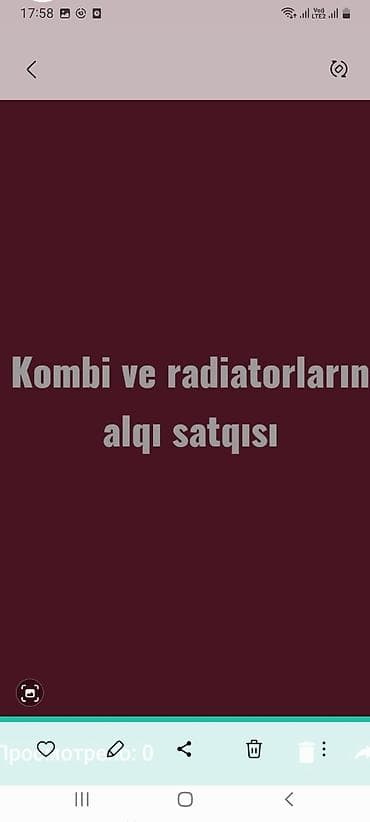 Kombi alqı satqısı