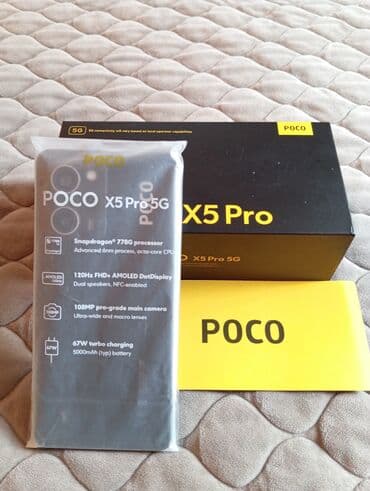 Apple iPhone: Poco X5 Pro 5G, rəng - Qara, Sənədlərlə — 1