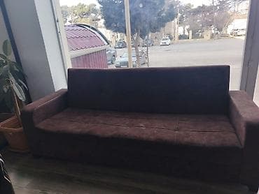 kahve: Divan, İşlənmiş, Açılan, Bazasız, Vеlur parça, Çatdırılma yoxdur — 1