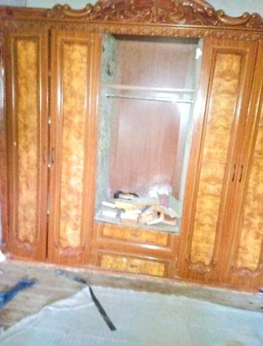 2el dolablar: İşlənmiş, 6 qapı, Güzgülü, Qəhvəyi, Taxta, Açılan, Düz dolab — 4