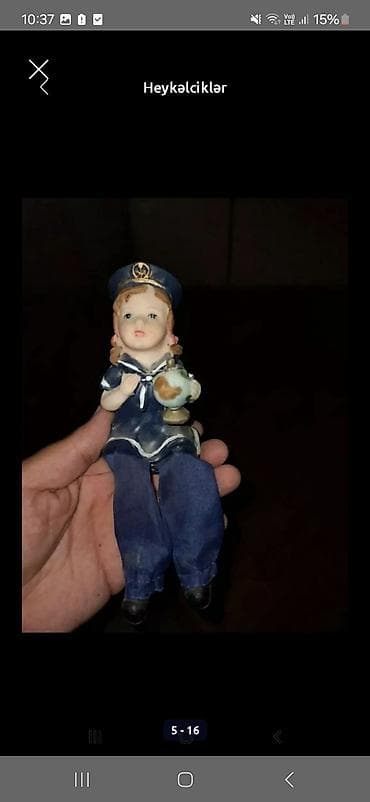 qum saati sekiller: Fiqur, Keramika, rəng - Ağ — 2