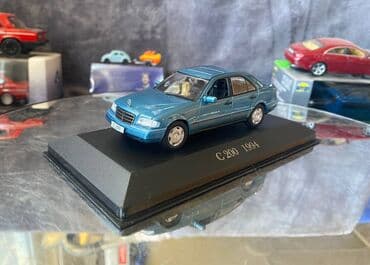 metbex tavan modelleri: Коллекционная модель Mercedes-Benz C200 W202 blue 1994 Altaya Scale — 7