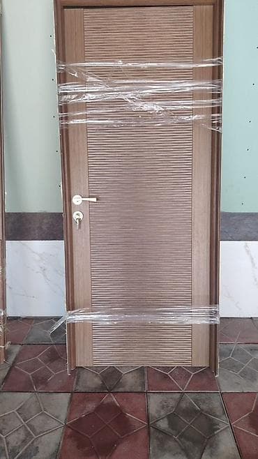 ev tipi çadır: MDF qapılar – interyer üçün dekorativ dalğalı panellə - Material: MDF — 2