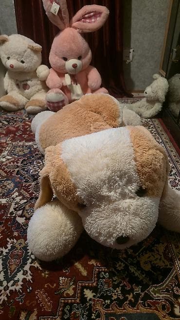 Böyük ölçülü plyuş oyuncaqlar dəsti - 1 ədəd pembe dovşan: çox yumşaq — 4