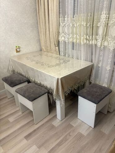 свечи из вощины свойства: 6 stul 1 qabağ stolu yenidir az işlənmişdir yaxşı vəziyyətdədir — 2