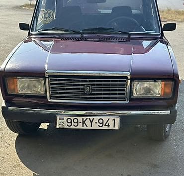 bmw 525 d: VAZ 2107, vişnə rəngi sedan Masin gence weherindedir hecbir problemu — 1