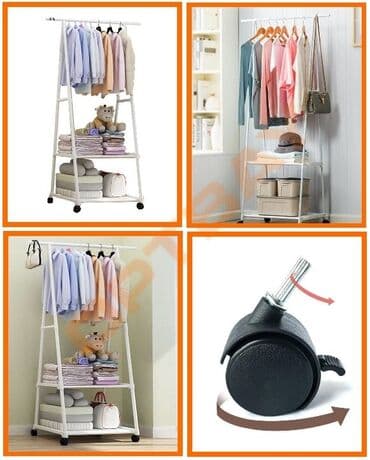 вешалка в прихожую настенная: Rəfli rahat və mobil döşəmə asılqan paltar və ayaqqabılarınızı — 2