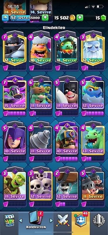 İncəsənət və kolleksiyalar: Clash Royale hesabı - Kral səviyyəsi: 52 - Kasa: 10 102–15 502 qızıl — 3