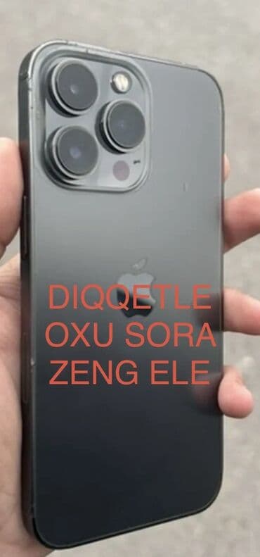 iphone arxa şuşə: IPhone 13 Pro, Graphite, Face ID — 1