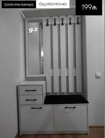 bal: Dəhliz üçün funksional və yığcam dolab. Dolabda güzgü, üst dolabça və — 1