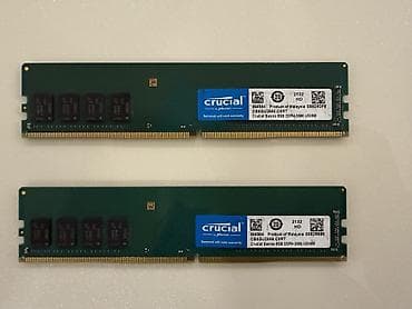 32 ram: Operativ yaddaş (RAM) Crucial, 16 GB, 2666 Mhz, DDR4, PC üçün, İşlənmiş — 1