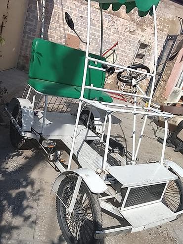 aurus velosiped: Dörd təkərli pedallı velomobil – ailəvi gəzintilər və park turları — 6
