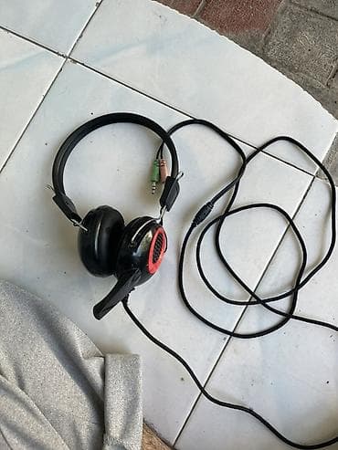 komputerlər stolustu: INTEX simli qulaqlıq-mikrofon (headset) - Bağlantı: 3.5 mm audio jack — 3