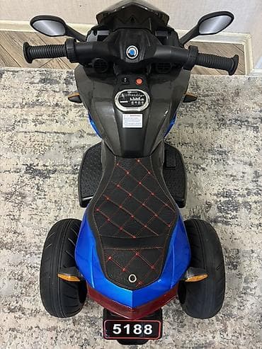квадроцикл цена: Uşaq elektrik motosikleti – 3 təkərli, mavi rəng Xüsusiyyətlər — 6