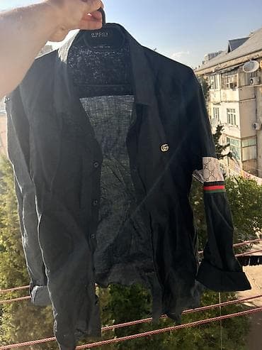 stringer alt geyimi: Köynək, Gucci, M, rəng - Qara — 1
