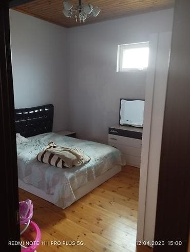 3 otaqli temirli menzil: 1 mərtəbəli həyət evi - Plan: 3 otaq – geniş zal, ayrıca mətbəx — 6