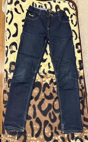 Игрушки: Uşaq cins şalvarı FENDİ – tünd mavi (indigo) rəngdə, klassik 5 — 1