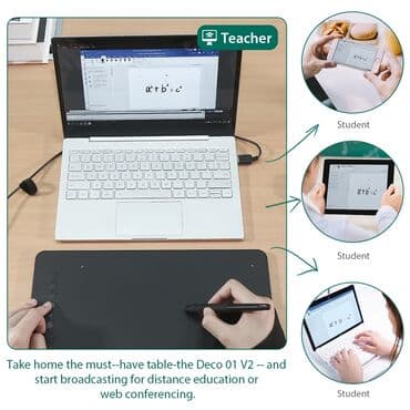 origimo tablet: Xp pen Deco 01 V2 böyük ölçülü qrafik tablet Xp-pen brendinin Deco — 5