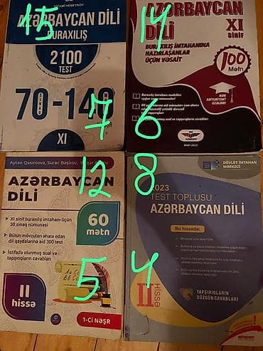 Azərbaycan dili Testlər 11-ci sinif, Gülnarə Ümüdova, DİM, 2-ci hissə, 2023 il