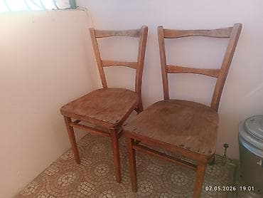 bag evi ucun stol stul: Balkon üçün, İşlənmiş, Dördbucaq masa, 2 stul — 2