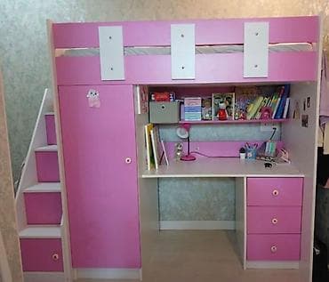 Uşaq üçün funksional 3‑ü 1‑də mebel komplekti. - Üst hissədə rahat