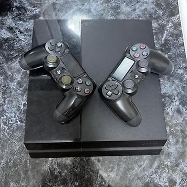 playstation 3 oyun diskleri: PS4 Fat + 2 Pult (Təcili satılır / Əla qiymət) — 1