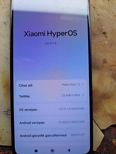 Redmi Note 13, 128 GB, rəng - Qara