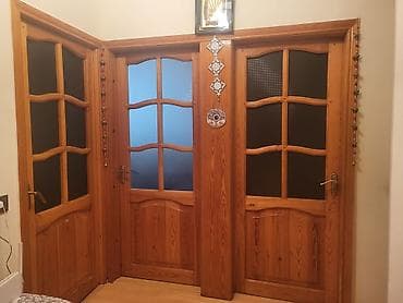 qapi taxda: Məhsul: Taxta daxili qapı dəsti - Material: Təbii ağac (şam — 1