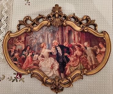 Güzgülər: 👑 Eksklüziv ƏL İŞİ – Klassik Rokoko stil dekorativ divar tablosu — 1