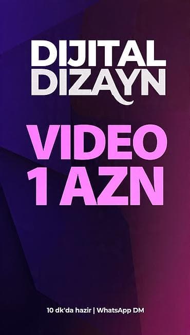 VIDEO FOTO HAZIRLAMAQ - Video hazırlanması: hər video üçün 1 AZN -