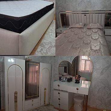 Mebel: İkinəfərlik çarpayı, Dolab, Termo, 2 tumba, İşlənmiş — 1