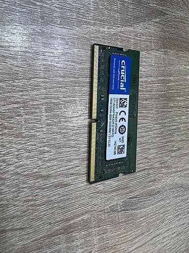 Ноутбуки и аксессуары: Satılır: Crucial 16GB DDR4 3200MHz Laptop RAM Yeni nəsil noutbuklar — 2