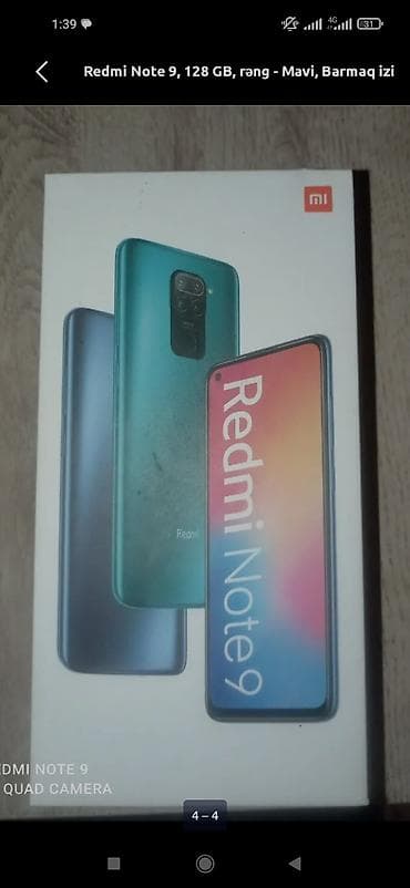 Xiaomi 64 GB, rəng - Mavi, 
 İki sim kartlı, Barmaq izi
