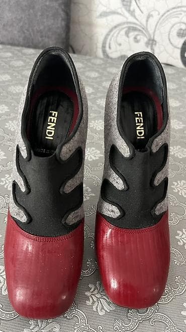 kajila bot: Fendi qadın yüksək dabanlı ayaqqabı - Brend: Fendi - İstehsal: Italy — 4