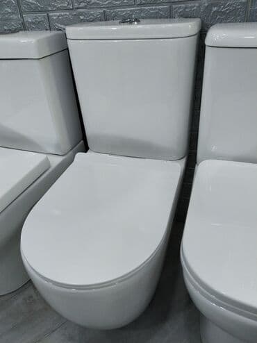 Kompakt iki hissəli unitaz – zərif, müasir dizayn. - Aşağıdan çıxışlı