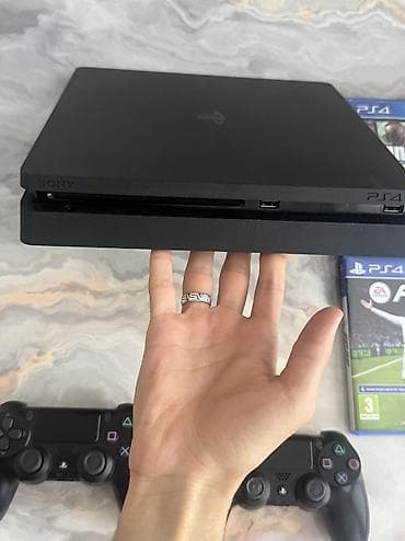 ps5 slim: PlayStation 4 Slim oyun konsolu Yaddaşında hazir Rəsmi oyunlar Evdə — 3