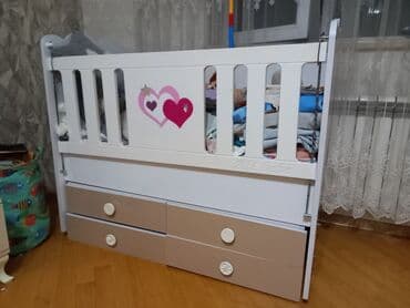 ağ uşaq carpayısı: Oğlan və qız üçün, Dördbucaq, Beşik, Dəstsiz, Matrassız, Yellənmə mexanizmsiz — 3