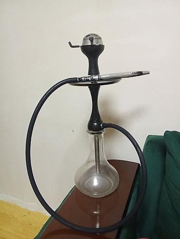 ev ucun etirler: Nargilə dəsti - Material: Şüşə kolba, paslanmayan poladdan şax və iç — 1